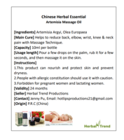 Chinese Essential herbal oil